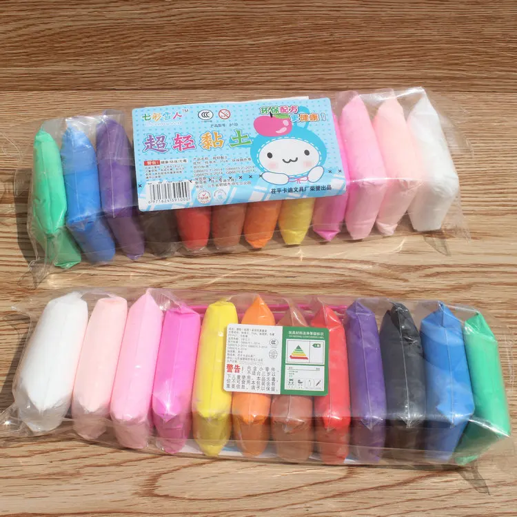 36pcs/lot Clay Polymer Air dry Playdough tools 36 color Modelling Light DIY Plasticine Learning kids Plasticine soft Clay