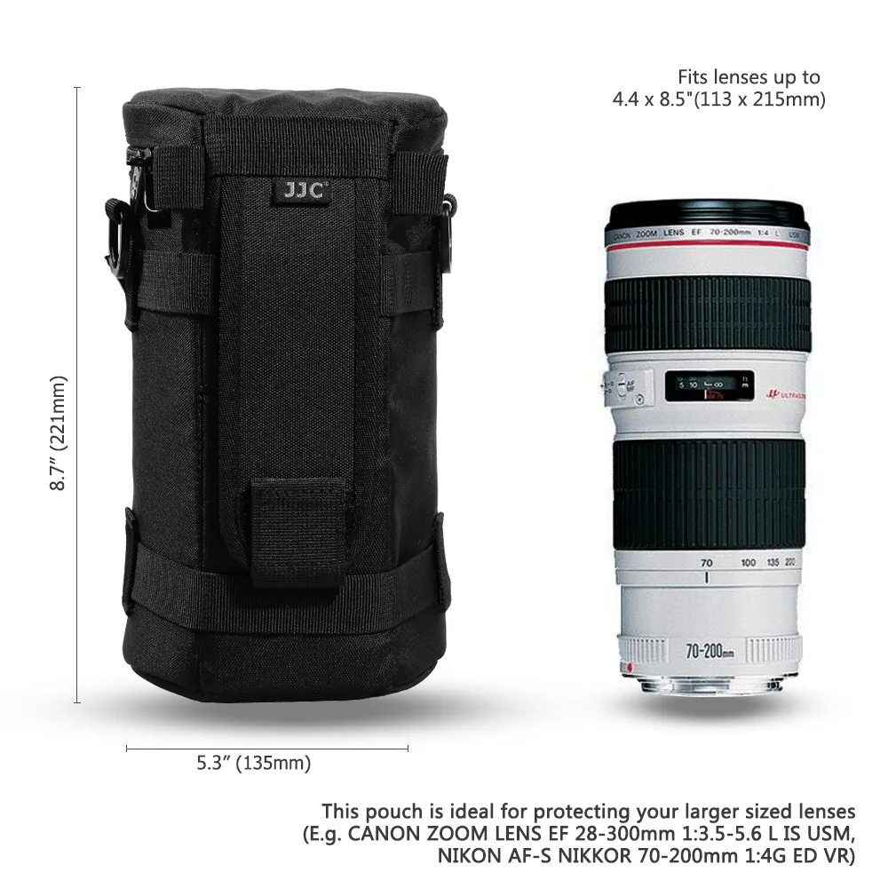 Waterproof Camera Lens Bag & Belt Storage Pouch for Photography Accessories