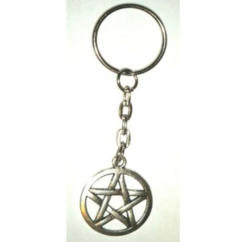 20 шт Винтаж серебро готическое Викка Star Pentacle Сверхъестественное брелок с