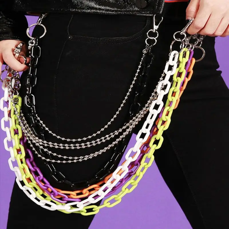 Acrylic Chunky Belt Chain Wallet Chain 