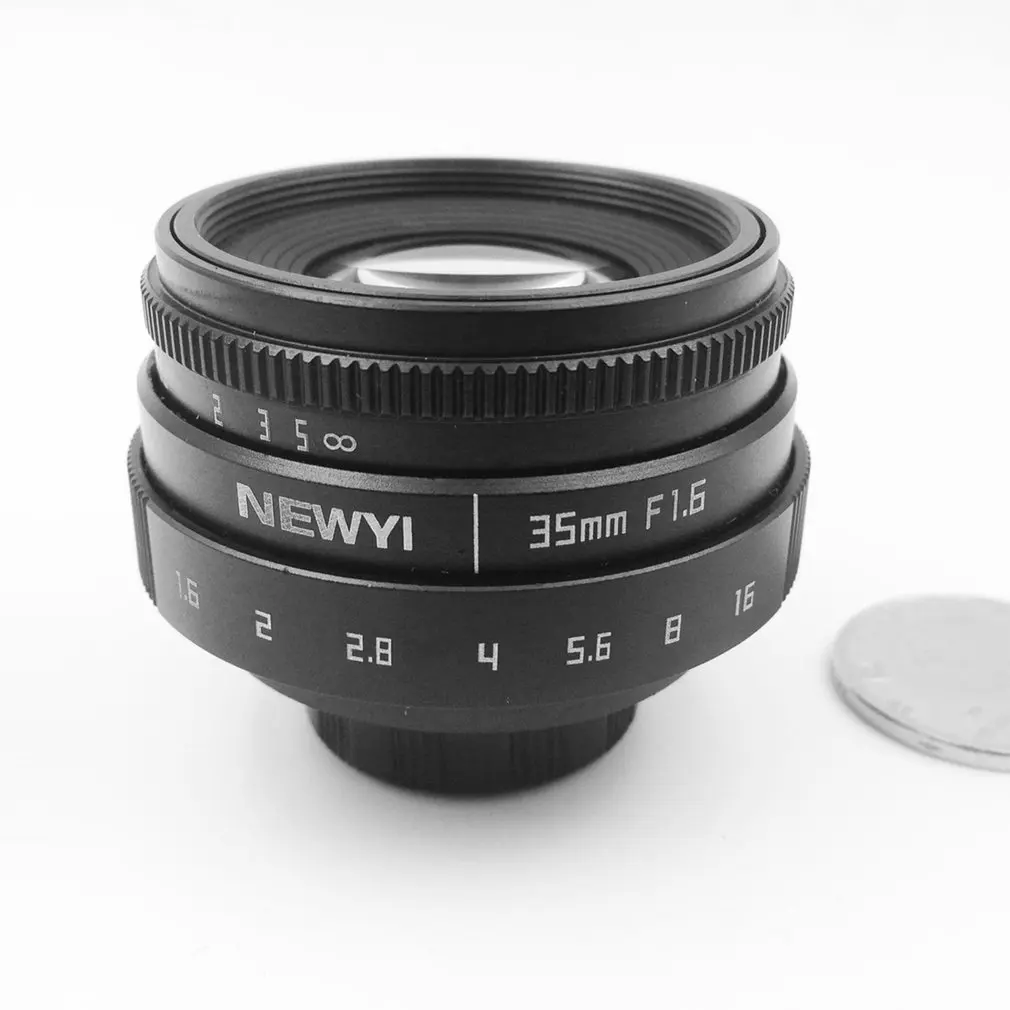 Мини 35 мм f/1,6 APS-C телевизионный объектив для Nikon1 V1/J1/V2/J2/J3/V3/S1/S2/AW1/JMount адаптер капота камеры