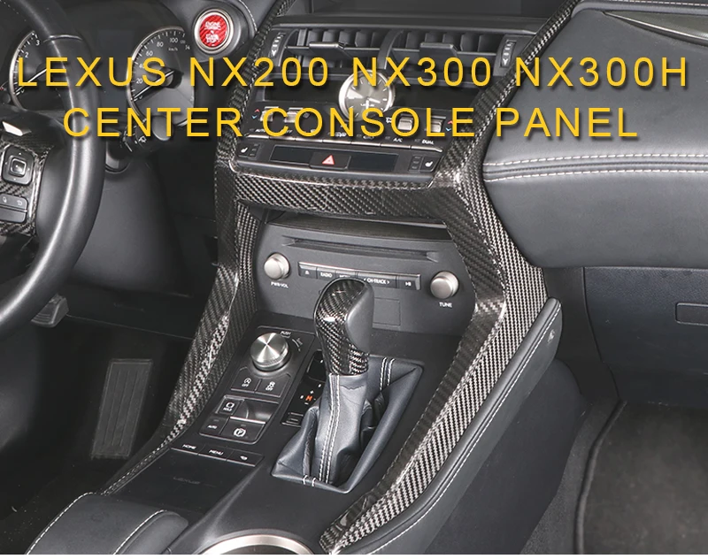 Для LEXUS NX200 NX300 NX300h автомобильный Стайлинг центральная консоль панель Крышка из настоящего углеродного волокна отделка рамка наклейка аксессуары