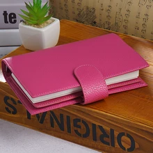 Кольца из натуральной кожи, персональный ноутбук, органайзер, органайзер, дневник из воловьей кожи, дневник, блокнот, планировщик с карманом для денег