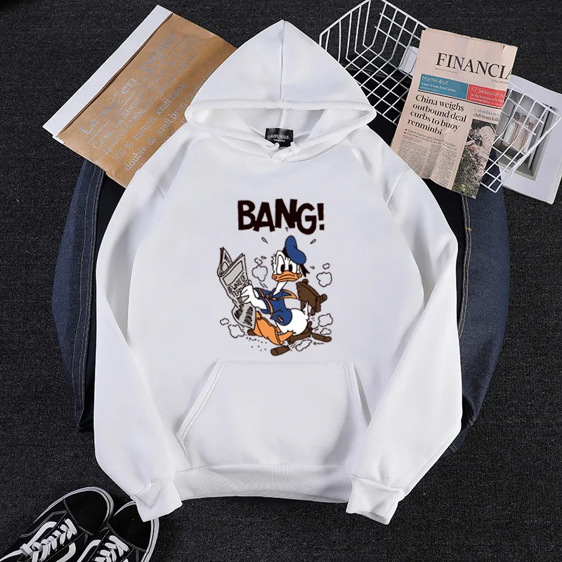 p90 Women 2019 Spring new cartoon print large size long Coat fashion female Hoodies & Sweatshirts M