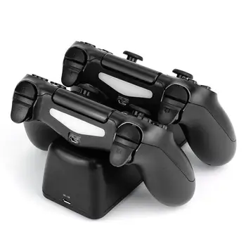 

Fast Charging Dock Dual Controllers Charger Station Gamepad Stand Holder Base for PlayStation 4 PS4/Pro/Slim