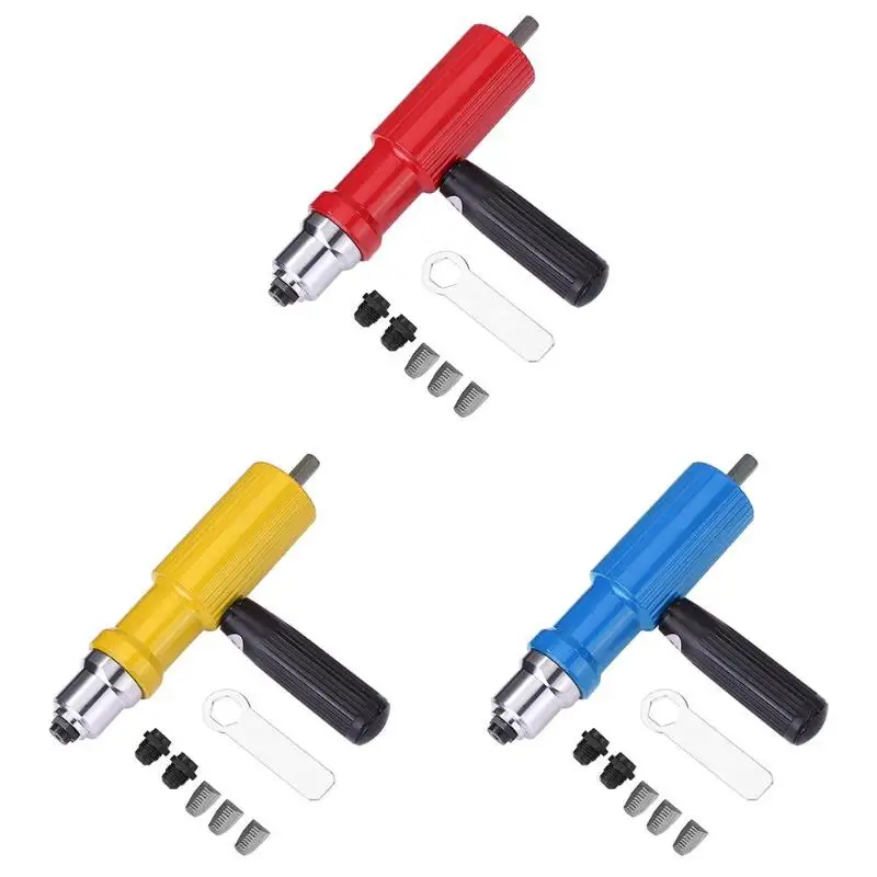 

Electric Rivet Nut Gun Riveting Tool Cordless Riveting Riveter Adapter Kit