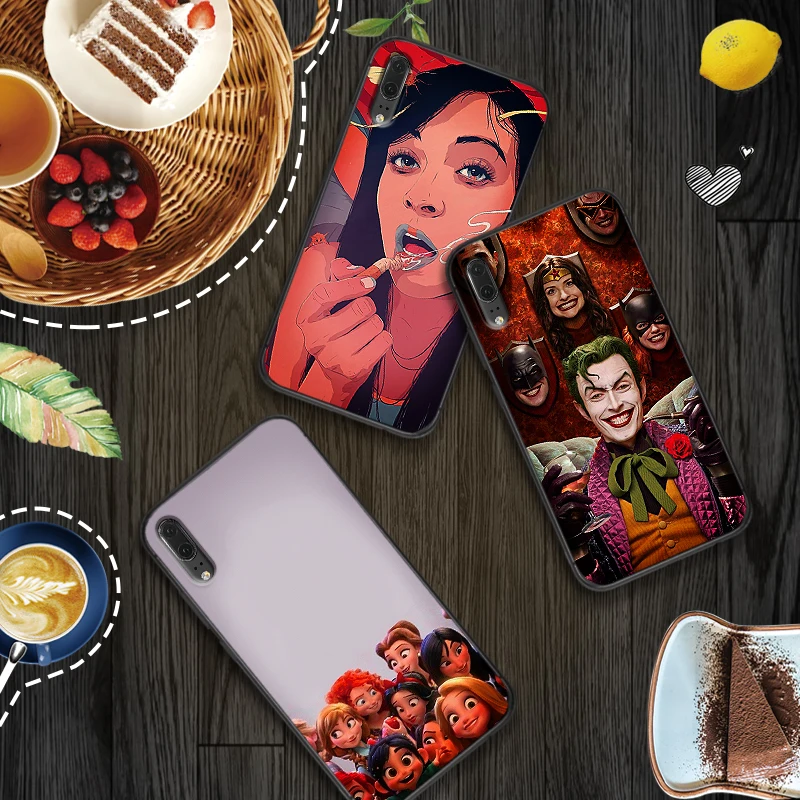 Cartoon character art For Huawei Y6 Y7 2018 Y9 Prime 2019 Mate 10 20 Pro Nova2 3 4 Lite Nova 2i 3i 5i Phone Case | Мобильные
