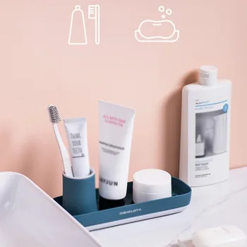 

Bathroom Toothbrush Storage Rack Box Washing Sponge Soap Box Dish Plate Tray Holder Shelf Draining Rack Stand Kitchen Organizer