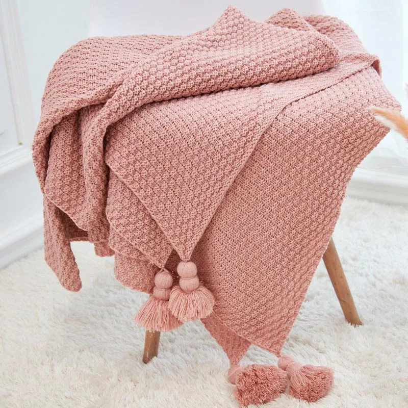 Вязаное одеяло с нитью для кровати, акриловое декоративное одеяло для дивана, s покрывало, подарок на день рождения, реквизит для детской фотосессии 120x180 см