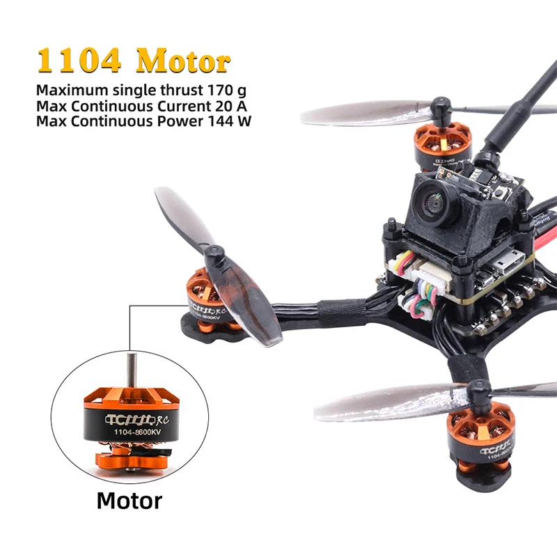 US $28.03 Tcmmrc Newbie Rainbow Fpv Drone 25 Inch Fpv Racing Drone 1104 Motor 8600kv Carbon Fiber HighThrust Racing Drone 1200TVL Camera