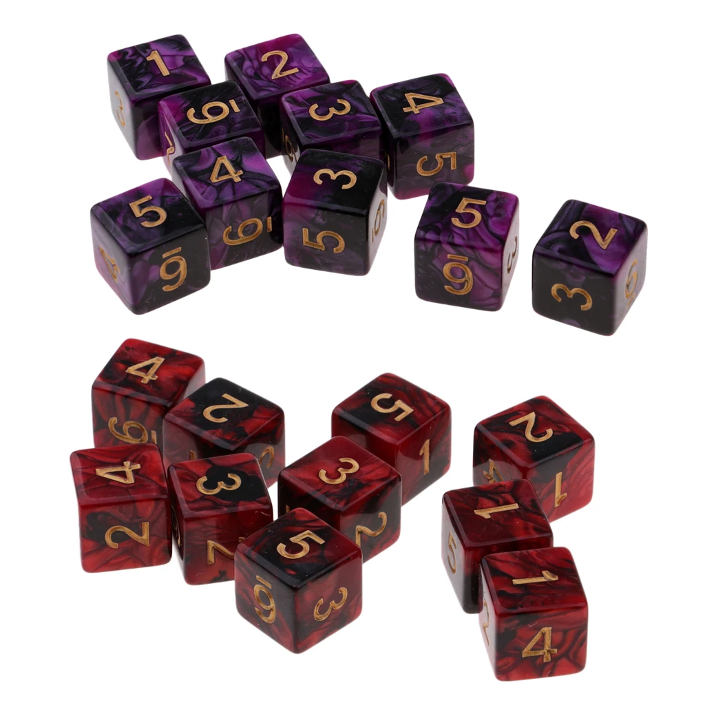 20pcs 6-sided Game Dice 16mm Dice For Board Games/Teaching Math