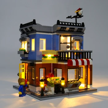 

modiker Small Particle Building Block Accessories USB Lighting Kit for Corner Sandwich Shop 31050 LED Included Only