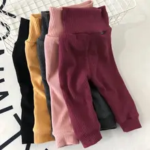 Штаны для маленьких мальчиков Новые Зимние Детские утепленные штаны детские повседневные теплые кашемировые бархатные брюки для девочек леггинсы с высокой талией для маленьких мальчиков