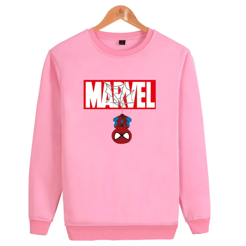 Женские осенние флисовые Marvel Человек-паук пуловер худи с принтом толстые свободные женские толстовки Толстовка женская повседневная одежда - Цвет: C4