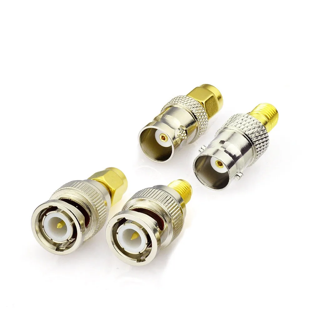 Superbat 4 шт./комплект SMA BNC RF kit to типа коннектор набор никелированный и позолоченный
