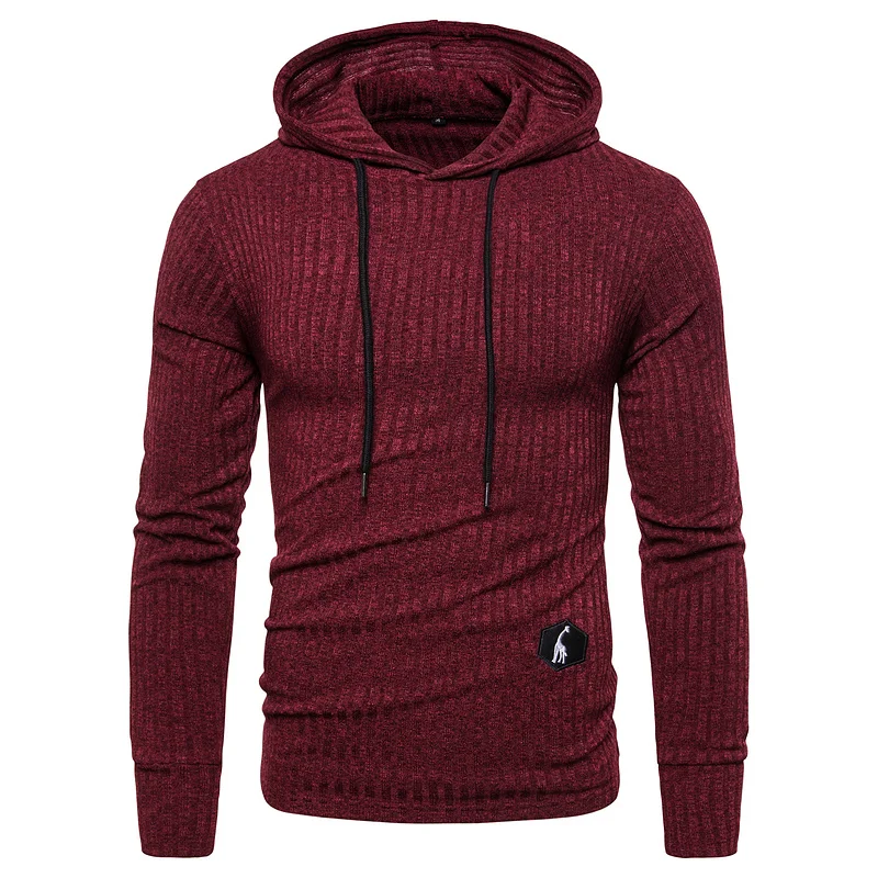  NEGIZBER New Spring Mens Sweatshirts Solid Casual Hoody Men Elasticity Slim Fit Pullover Hoodies Me