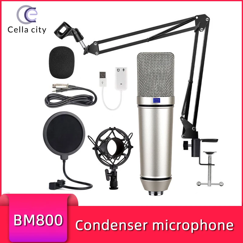 U87 Condenser Microphone Kit professional Karaoke Microphone Studio for