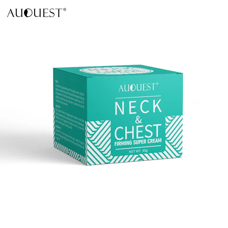 AuQuest Neck & Chest Wrinkle Cream Tightening Skin Anti Aging Wrinkles Remover Lifting Skin Firming Cream Neck Skin Care 30g