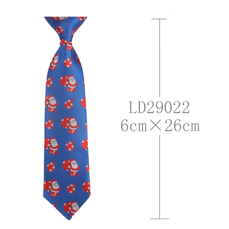 Модный детский Рождественский жаккардовый галстук с мультяшным принтом для мальчиков, тонкий галстук для подарков, Повседневный галстук-бабочка