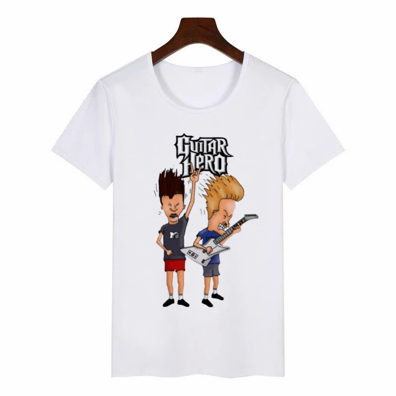 Новая Летняя женская футболка Beavis and Butthead, футболки с графическим принтом, Женская Футболка Harajuku, женские топы аниме, эстетическая одежда