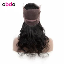 GUEBB бразильские волосы тела синтетические волосы волнистые 360 Кружева Фронтальные Remy человеческие волосы Закрытие с волосами младенца естественного цвета