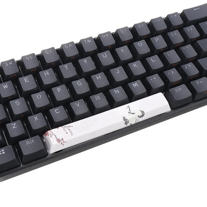 PBT Space Keycaps механическая клавиатура DIY Keycap(6.25U Space Keycap)-красно-коронный кран