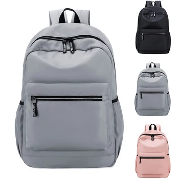 

Wild Casual Oxford Backpack Women Gray Waterproof Nylon School Bags For Teenage Girls High Quality Fashion Travel Tote Backpack