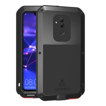 

Aluminum Metal Armor Case For Huawei Mate 20 Lite Case Shockproof 360 Rugged Full Body Cover Huawei Mate 20 Lite Mate20 20Lite