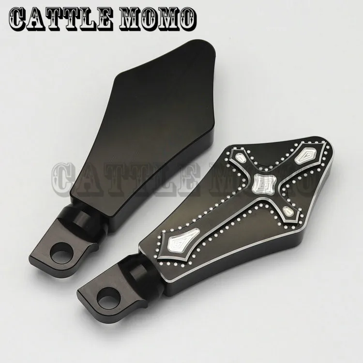 CNC ножной Peg подножка тормоз педаль Накладка для Harley Sportster XL 1200 883 N XL883 XL1200 Touring Softail Dyna Cross style
