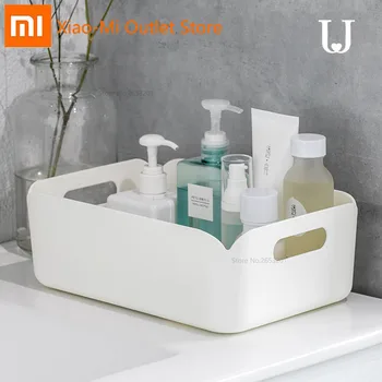 

Xiaomi Youpin Jordanjudy Desktop Cosmetics Lipstick Storage Box Plastic Storage Basket Kitchen Debris Storage Basket Scrub