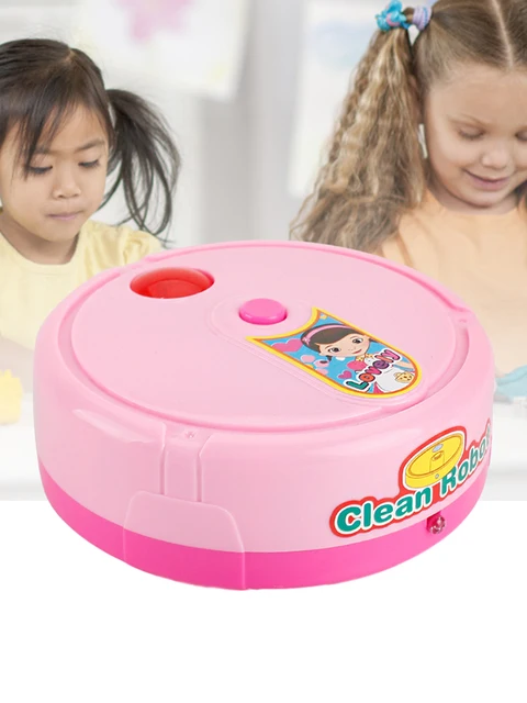 Dollhouse Electric Music Cleaning Machine Vacuum Cleaner Sweeping Robot Toy Children Gift Pretend Play Toy Educationa Toys 6