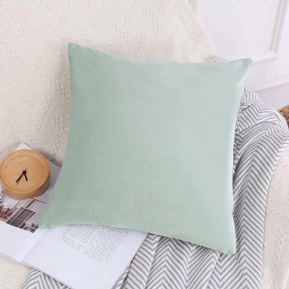 1PCS velvet fabric Cushion cover/Northern European Pattern Sofa cushion cover with zipper decor Pillow cover - Цвет: 9