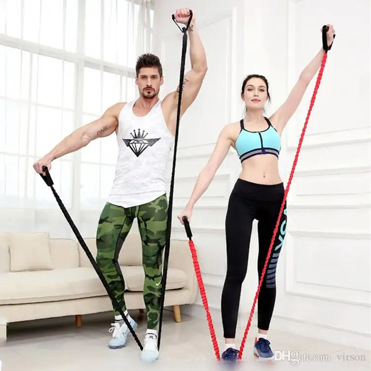 Эспандеры тканевые Чехлы для тренировки фитнеса Corssfit Excerise Yoga Pull Rope трубка эспандер с мягкими ручками