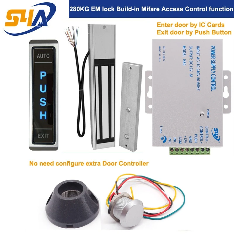 280kg Maglocks Build In Mf 13 56mhz Access Control Function Access Control Control Accesscontroller Control Aliexpress