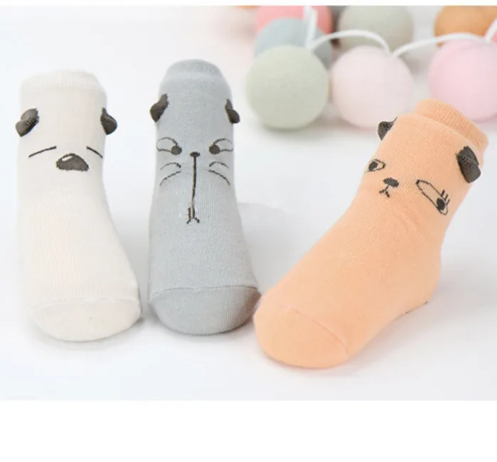 

Squirrel Panda Spring And Summer New Style Children's Socks Cute Cartoon BABY'S Socks Infant Anti-slip Cotton Socks