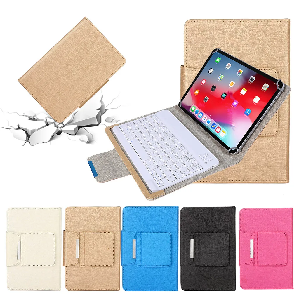 

Pc Gaming Office Entertainment Laptop Accessories For 10 inch universal Detachable Bluetooth Keyboard Case Cover Stand