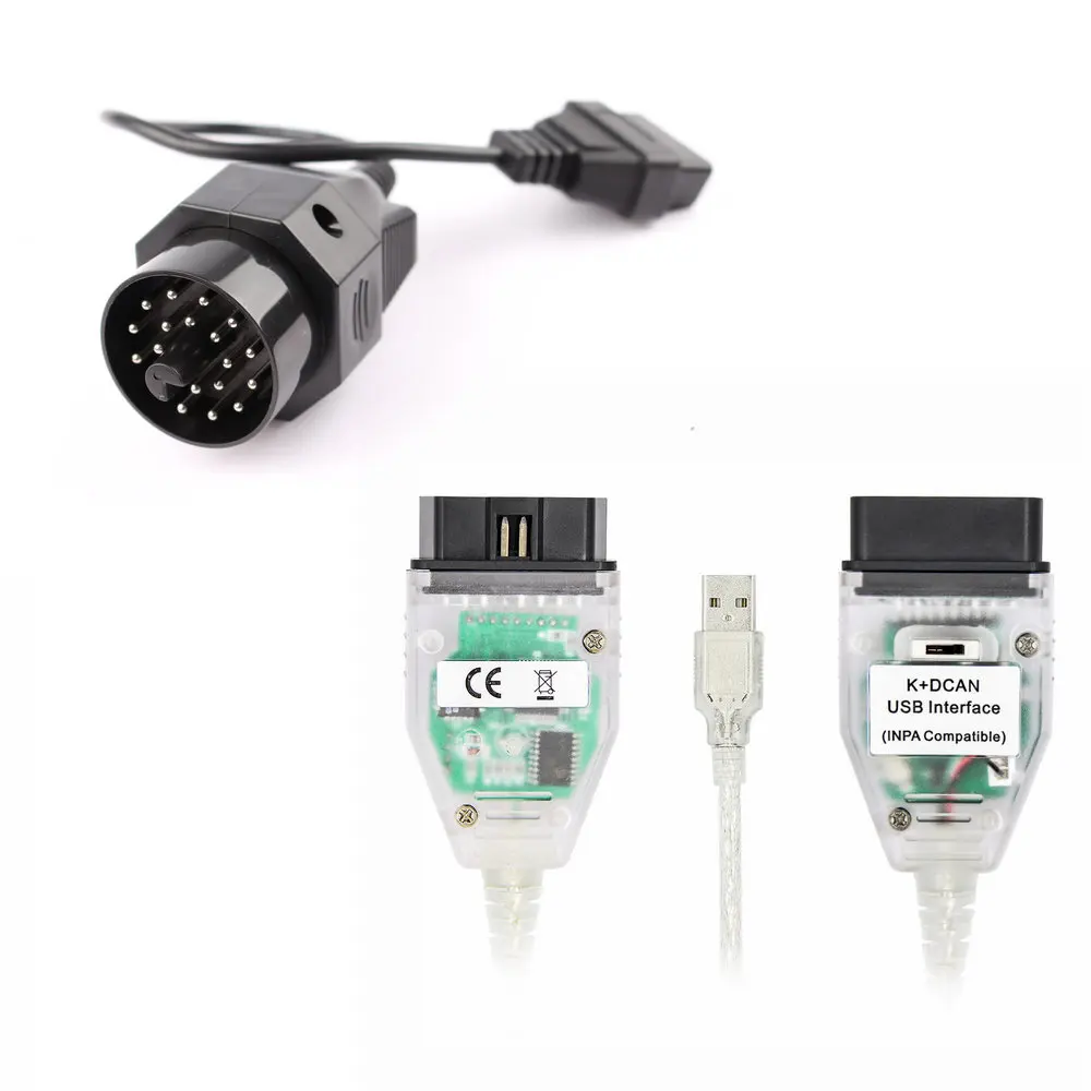 NPA K+ DCAN для B-MW 20Pin FTDI FT232RL переключатель OBDII OBD2 Диагностический Сканер кабель INPA K D может кодировать диагностический для B-MW - Цвет: White Switch 20PIN
