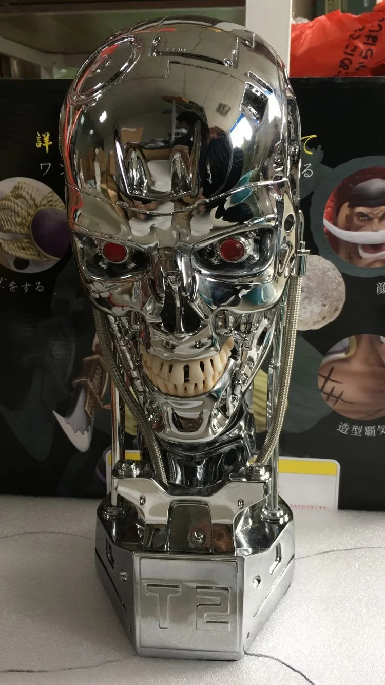 T800 T2 череп Терминатор фигурка эндоскелетон подъемный Размер Бюст Смола Реплика