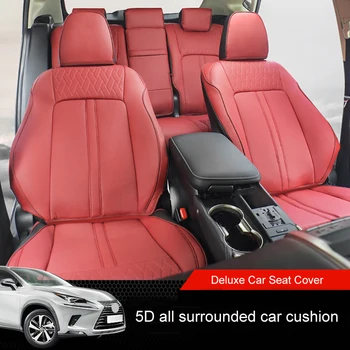 

5D Full Surrounded Leather Car Cushion Front Seat Covers All Seasons Breathable Seat Anti-Kick Pad For Lexus NX200300200T 300H