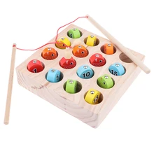 Holz Magnet Digital Angeln Box Zahlen Sortierung Kinder Entwicklungs Spielzeug