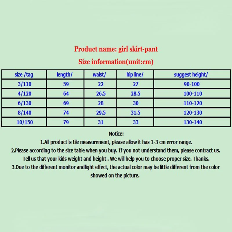 Baby girls legging cotton skirt pants for girl cute candy color kids trousers children brand clothes 2-10Y Vtree