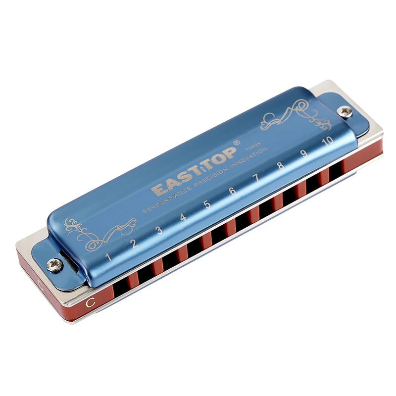 Easttop Блюз гармоника T008K диатоническая с 10 отверстиями для горного рта низким