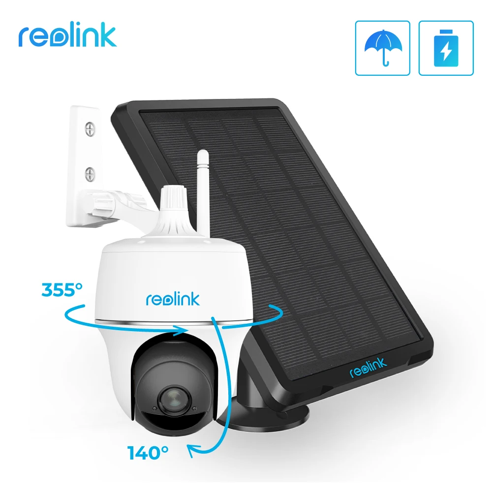 

Reolink Argus PT w Solar Panel 1080P WiFi Camera PT Rechargeable Battery/Solar Powered Security Camera