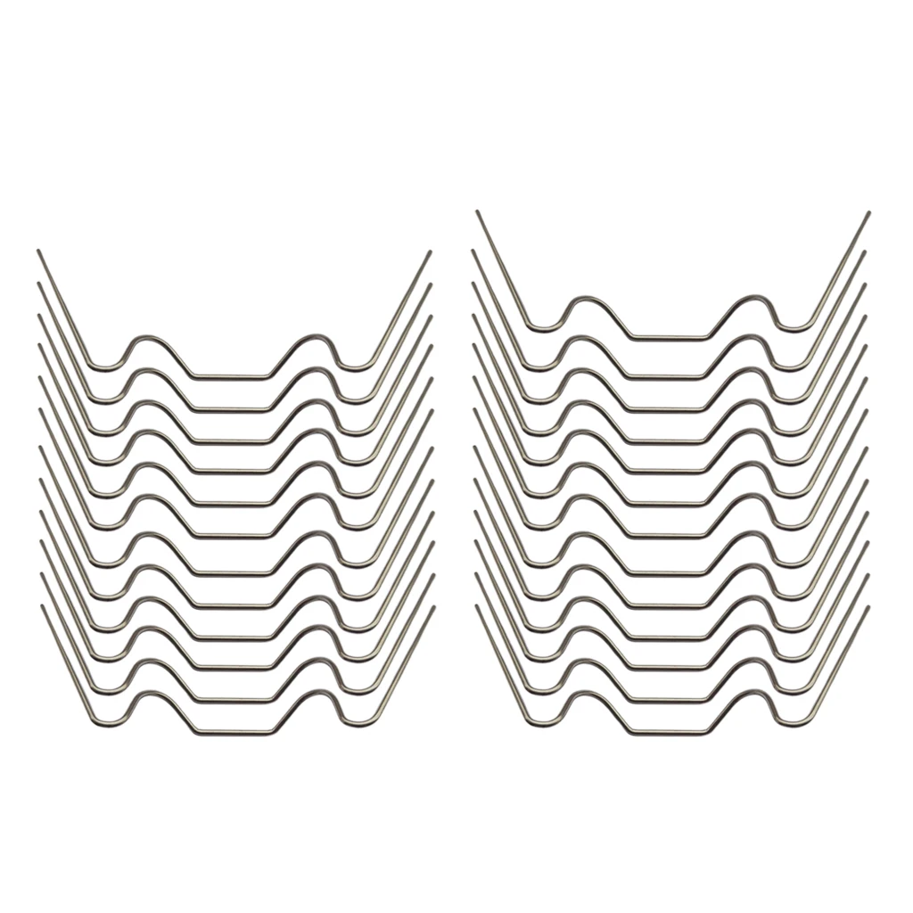 Set of 25 Stainless Steel Greenhouse Glass Pane Fixing Clips, W Type Wire Clips for Almost All Aluminium-framed Greenhouses Set of 25 Stainless Steel Greenhouse Glass Pane Fixing Clips, W Type Wire Clips for Almost All Aluminium-framed Greenhouses