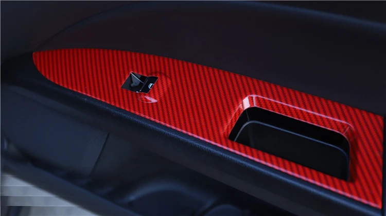 Автомобильный Стайлинг из углеродного волокна дверь подлокотник стеклоподъемник переключатель панель наклейка для Ford Fusion Mondeo 2013 C1433