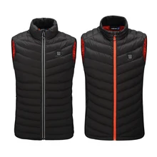 

Men Women USB Charging Electric Heated Vest Jacket Coat Clothing Skiing Winter Warm heating Pad Body Warmer coat Fever Vest