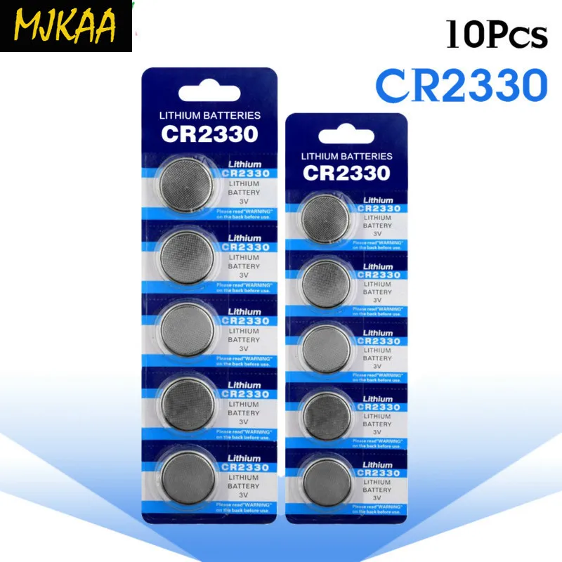 10 шт./лот литиевая монета батарея 3V CR2330 2330 BR2330 ECR2330 KCR2330 EA 2330C пульт дистанционного