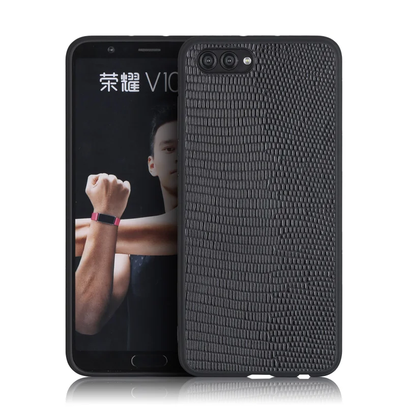 Роскошный чехол для телефона из натуральной кожи для HUAWEI Honor V10, чехол с текстурой ящерицы, все включено, чехол s для P10 Nova 2S Plus mate 9 10 Pro