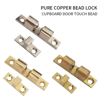

Copper Touch Bead Furniture Hinge Lock Type Door Spring Cabinet Copper Card Bead Touch Bead Lock