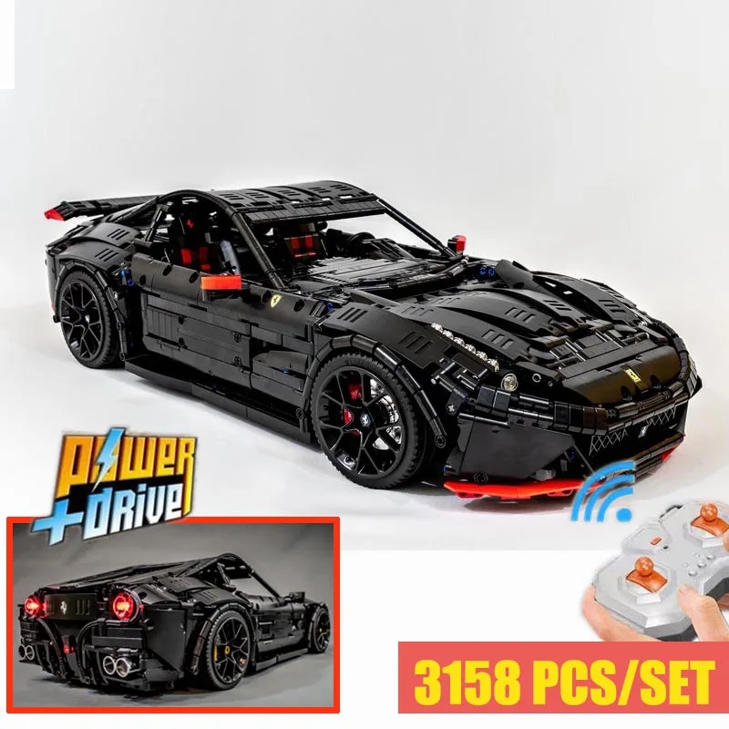 Новинка гоночный автомобиль Ferrari F12 Berlinetta hypercar модель Lepinings h moc-41271 строительные